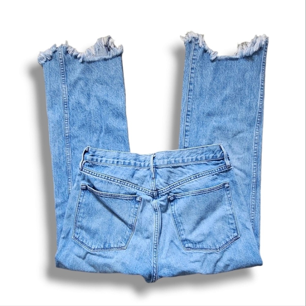 3x1 Brand High-Waisted Button Fly Raw Hem Fringe Bootcut Jeans Size 29 - Picture 7 of 8